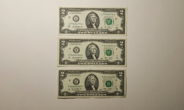 2 dolary USA, 2009 r., 2013 r., USD