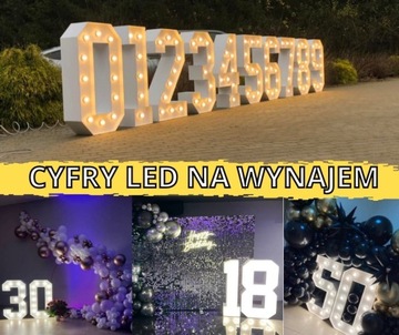 Wynajem Cyfry Stojące LED | 1 | 18 | 20 | 30| 