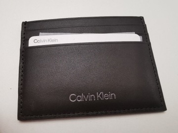 Calvin Klein etui na karty cardholder brązowy 