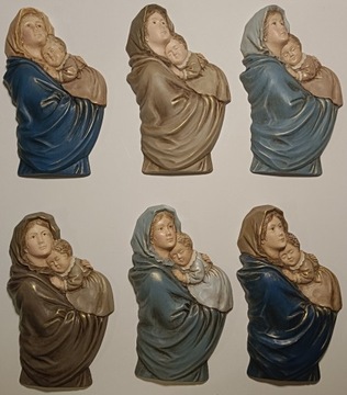 Matka Boska z Dzieciątkiem ręcznie malowa Madonna 