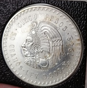 5 Pesos 1948 Srebro Meksyk
