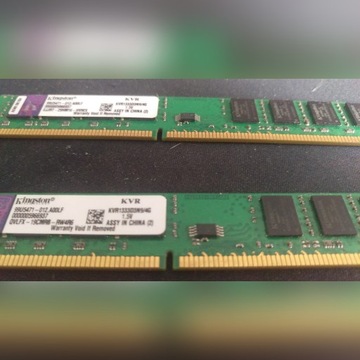 Pamięć ram 2 x 4gb Kingston DDR3 