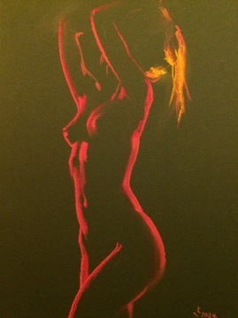 Rysunek "Nude Noir" #390 290x210 mm