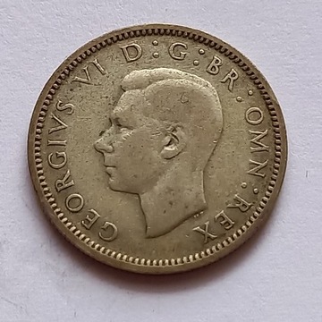6 PENSÓW z 1942 r Imperium Brytyjskie , srebro