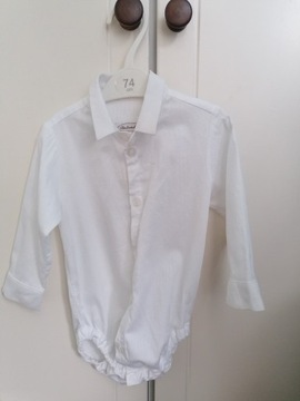 Body białe koszulowe Abrakadabra r. 74