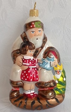 Mikołaj z dziećmi - bombka kolekcjonerska