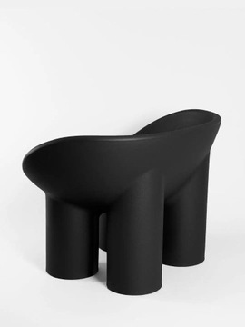 Krzesło Roly Poly Czarny Mat Plastikowe Trend 2023