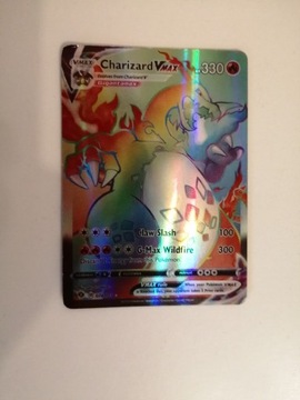 Oryginalna karta Pokémon Charizard Vmax Rainbow