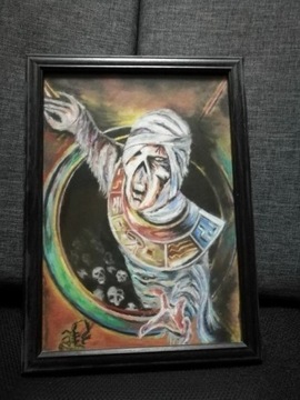 Obraz Rysunek Mumia pastele z 2008 roku ::: unikat