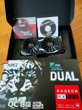  ASUS Radeon RX 580 Dual OC 8GB GDDR5 jak NOWA GW