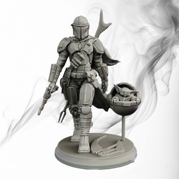 Figurka druk 3D żywica " Mandalorian " -12cm