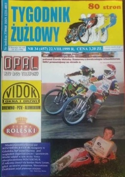 Żużel Speedway Tygodnik Żużlowy numer 34/1999rok