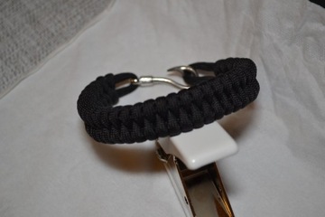 Bransoleta handmade paracord haczyk survivalowa