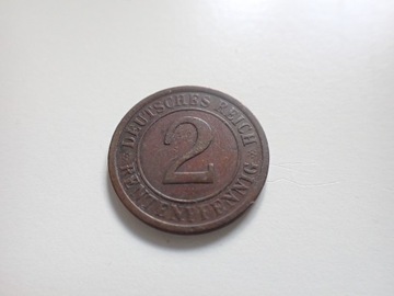 Niemcy 2 Pfennig Fenig 1924