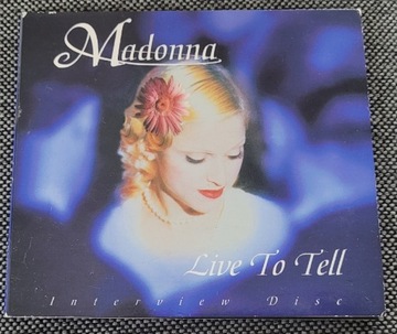 Madonna Live To Tell UK CD Interview Disc