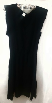 Rozkloszowana czarna sukienka rozmiar L Nowa