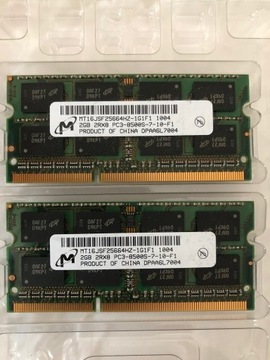 MT 2GB 2RX8 PC3-85005-7-10-F1 Macbook Pro Mid RAM 