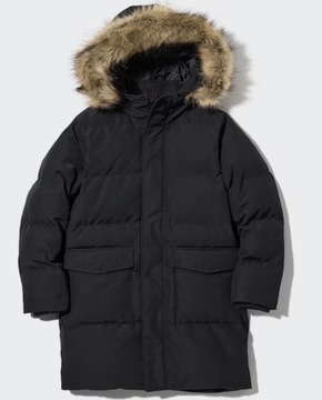 kurtka zimowa płaszcz parka Uniqlo 11-12 dziecięca