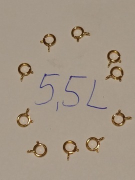 Zapięcie złote 5,5 mm 585