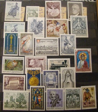 Austria, znaczki ** rocznik 1967. Komplet.