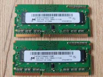 RAM DDR3 2*2GB PC3L 12800S