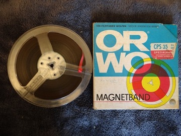 Taśma szpulowa magnetofonowa ORWO szpula 17,8 cm 