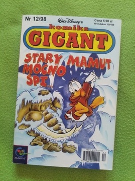 komiks GIGANT Stary mamut mocno śpi Nr 12/98