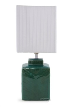 Lampa stołowa 42 cm, butelkowa zieleń. 