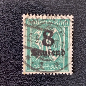 1923 Deutsches Reich 8 zielona cenna