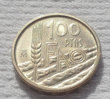 Hiszpania 100 peset 1995 FAO Rolnictwo