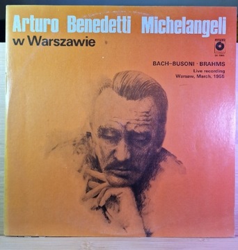 Winyl Arturo Benedetti Michelangeli w Warszawie LP