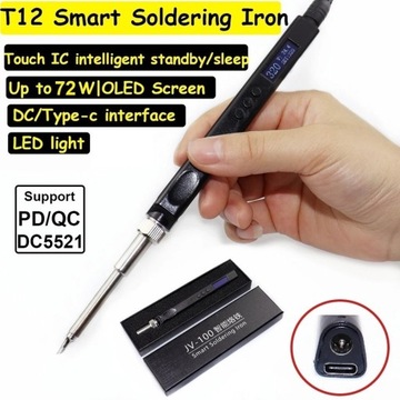 Lutownica grotowa SMART SOLDERING IRON T12 72watty