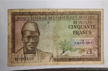 50 franków  1960r Gwinea
