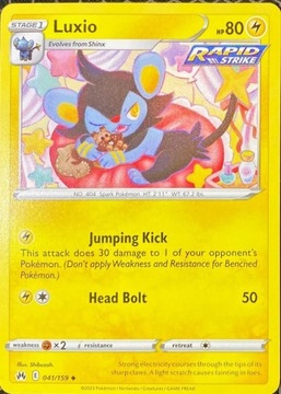 Karta Pokemon - Luxio 041/159