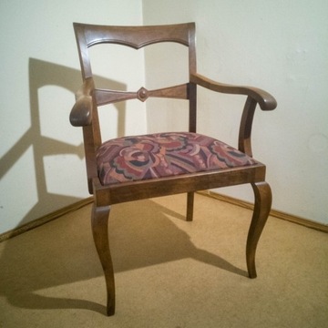 Fotel drewniany krzesło vintage zabytkowe