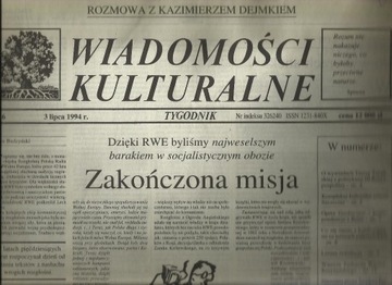 Wiadomości Kulturalne nr 6 z lipca 1994