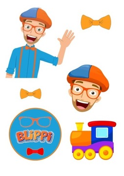 WYDRUK NA OPŁATKU SKROBIOWYM TORT A4 BLIPPI