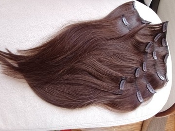 Włosy naturalne Clip in 37cm