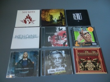 50 X CD ALBUM , METAL, DEATH, HARDCORE + CASE