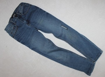 Skinny spodnie jeans r.134 niebieskie