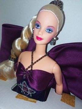Piękna lalka Barbie 'Amethyst Aura' Bob Mackie 