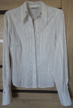 Biała bluzka koszulowa koszula damska r. 44/XXL