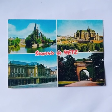 Pocztówka Souvenir de Metz, 1974 r. 