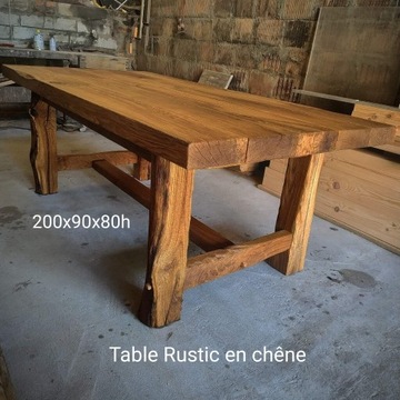 Stół dębowy Rustykalny Shouxing Wood