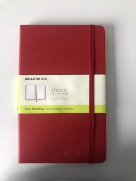 Moleskine classic notebook plain zeszyt czerwony 