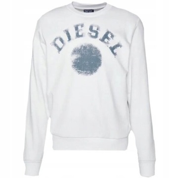 Bluza Męska DIESEL z długim rękawem biała