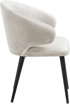 Aksamitne krzesło z podłokietnikami Celia