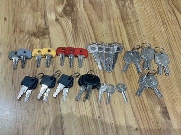  31 kluczyków do Linde,Toyota,Hyster,Jungheinrich