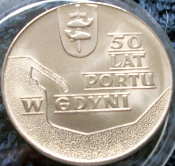 10 zł MN 50 lat portu w Gdyni 