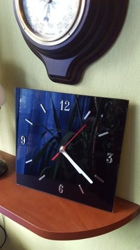 Zegar ścienny szklany 25cm